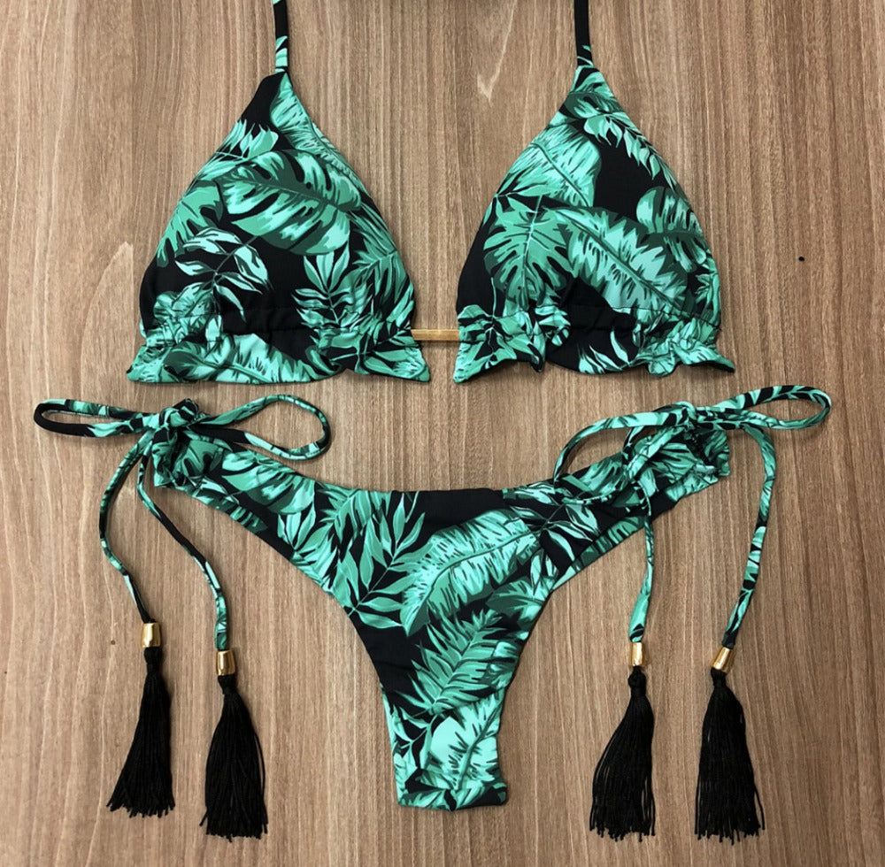 Fancy Print Bikini Women Swimsuits