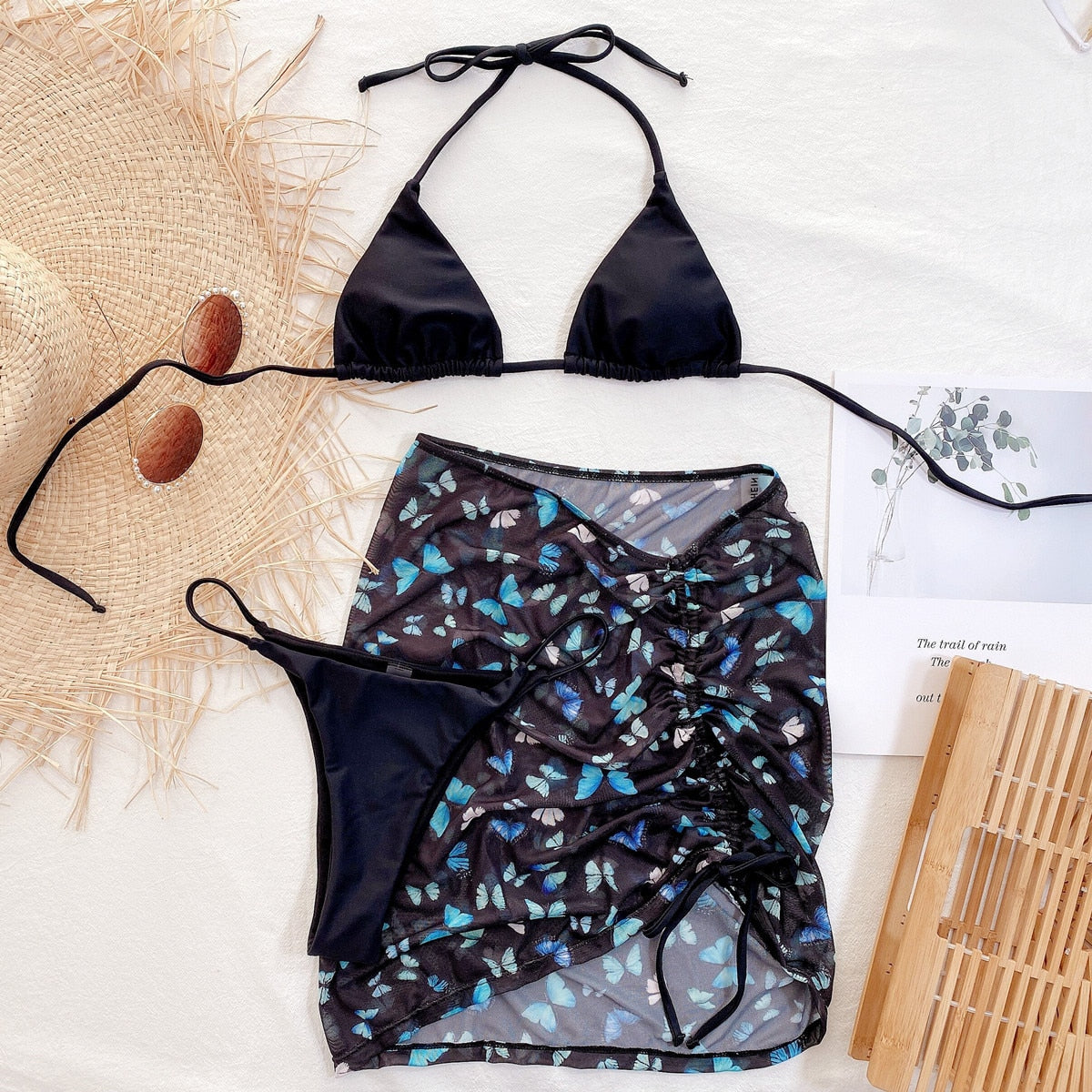 Sexy 3 Piece Brazilian Bikini with wrap