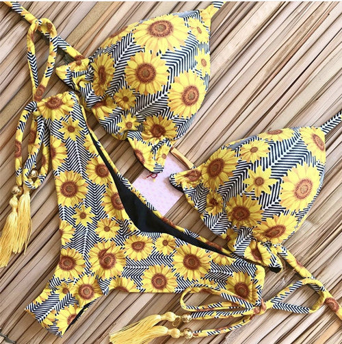 Fancy Print Bikini Women Swimsuits