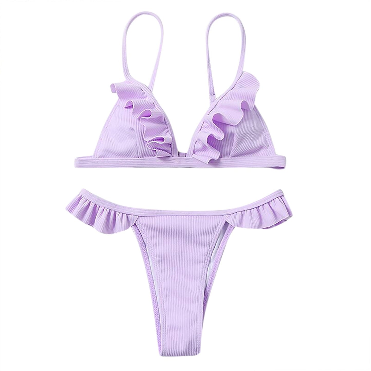 Lavender Ruffles Bikini
