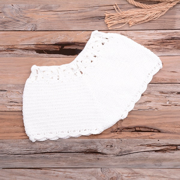 Two Piece Knitted Crochet Swimsuit