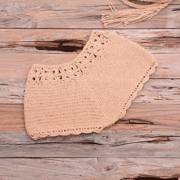 Two Piece Knitted Crochet Swimsuit