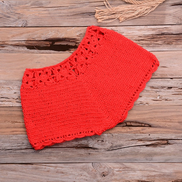 Two Piece Knitted Crochet Swimsuit