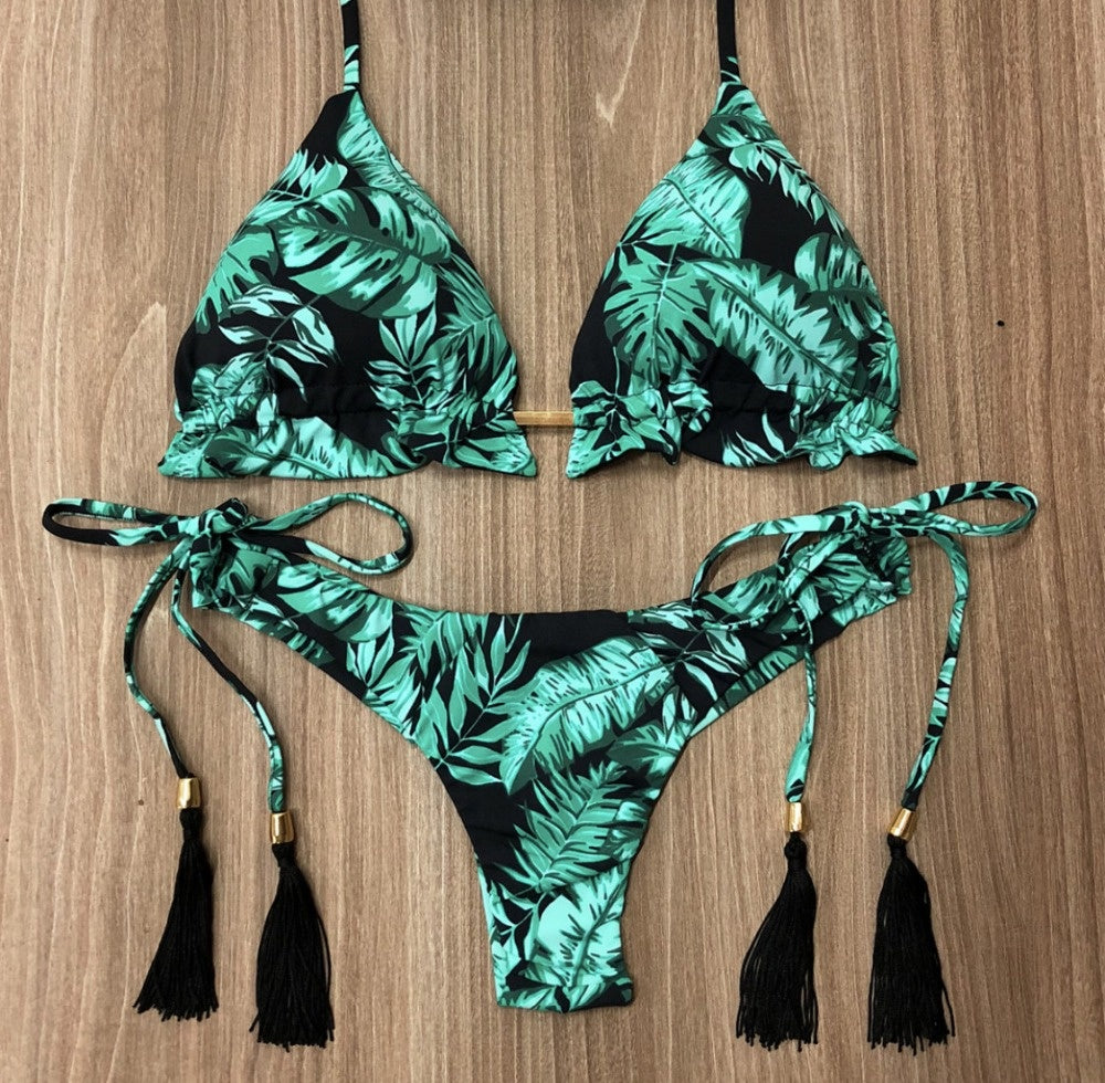 Fancy Print Bikini Women Swimsuits