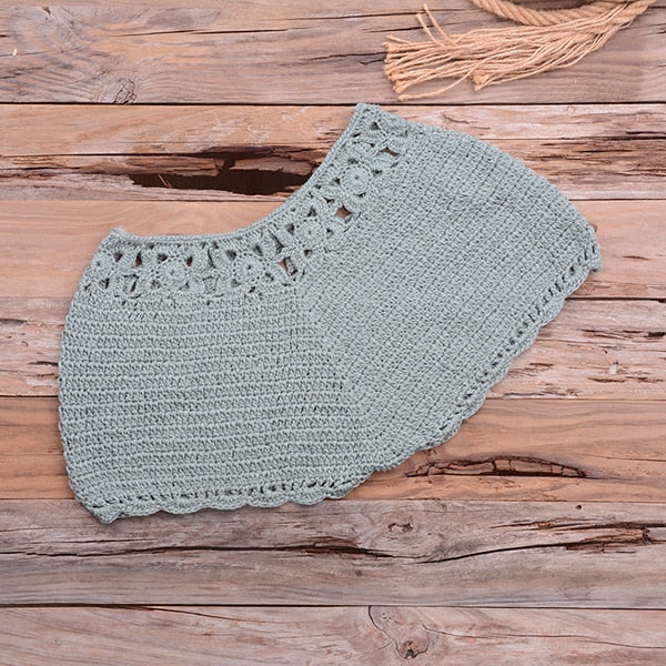 Two Piece Knitted Crochet Swimsuit