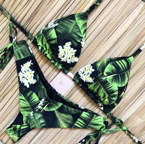 Fancy Print Bikini Women Swimsuits