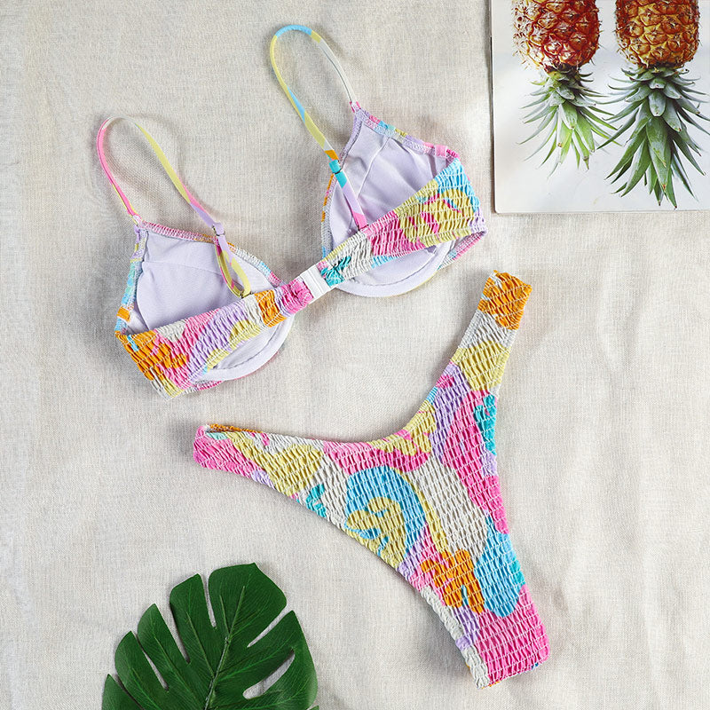 Textured Pastel Bikini