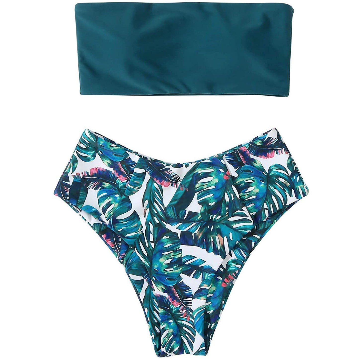 Two-Piece Coconut Print Padded Swimsuit