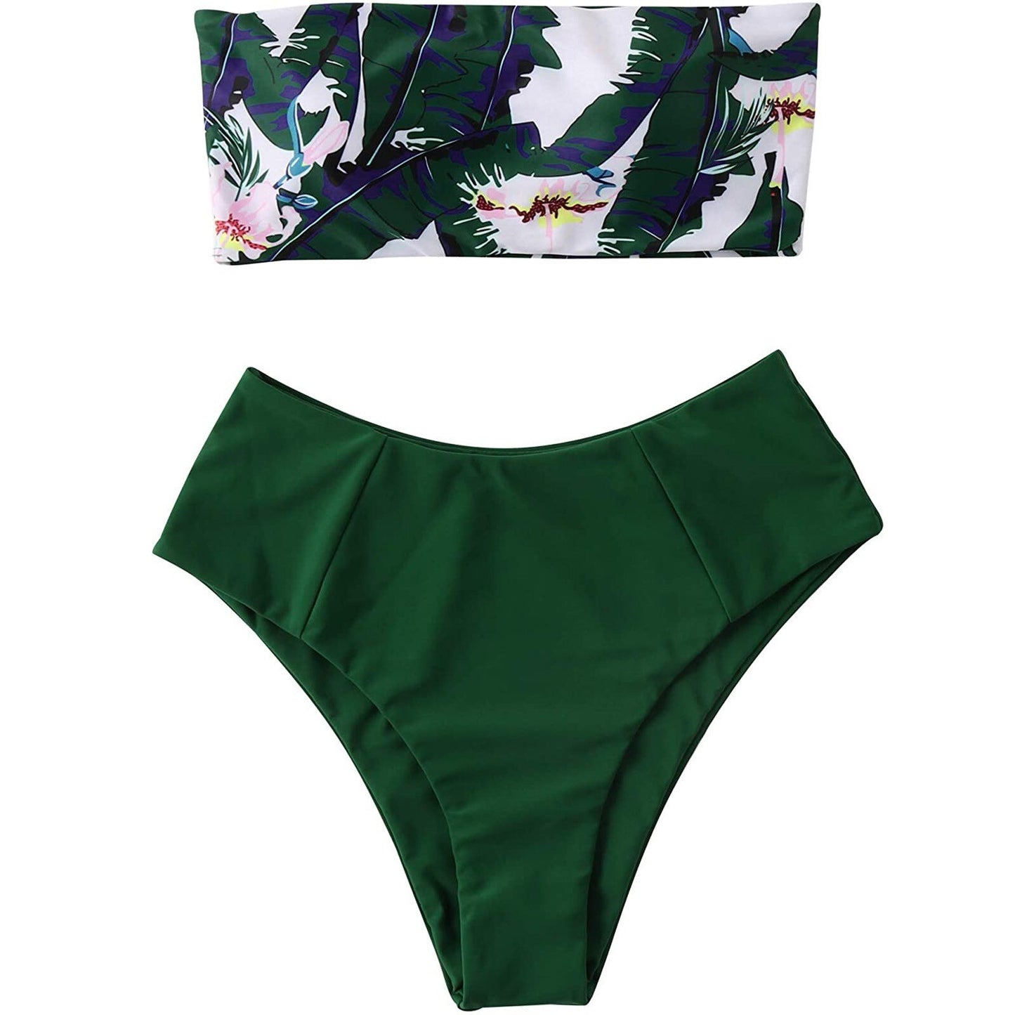 Two-Piece Coconut Print Padded Swimsuit